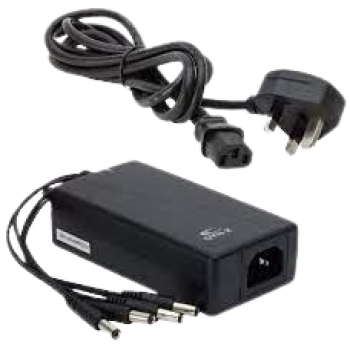 محول كهربائي 100-240 فولت الى 12 فولت 5 أمبير مع توصيلة لتشغيل 4 كاميرات HD
